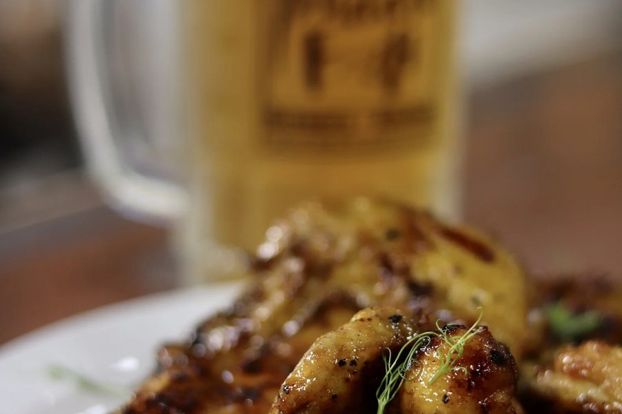 Chicken dish at PuddleFish Brewery