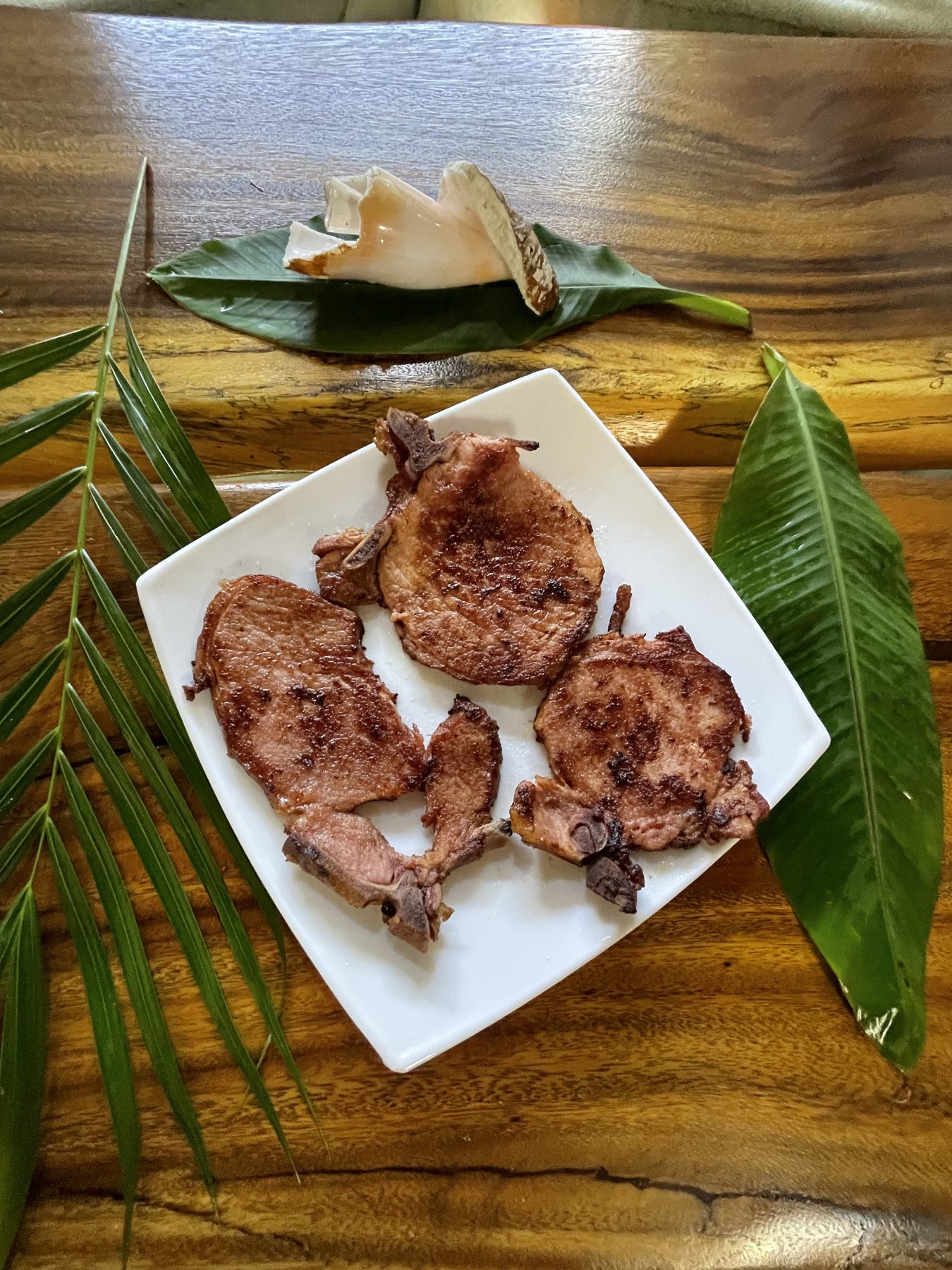 Fresh grilled meat prepared by a private chef in Jaco Beach