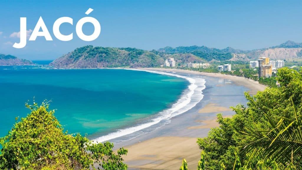 Aerial view of Jacó Beach, Costa Rica, home of Premier Dental Care