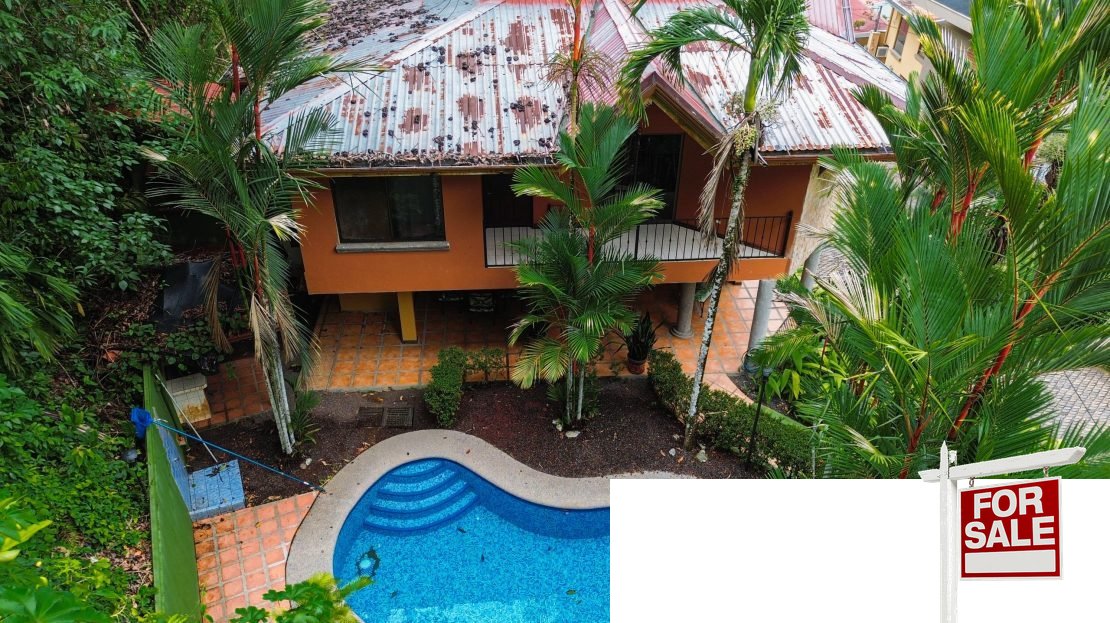 4-bedroom villa with private pool and waterfall, Sotovento Punta Leona near Jaco Beach — best properties near Jaco Beach, Costa Rica real estate