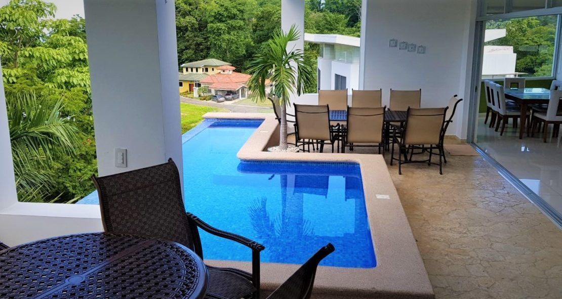 Villa Leona 6-bedroom luxury villa Punta Leona near Jaco Beach — infinity pool, private elevator, sea views, best properties near Jaco Beach, Costa Rica