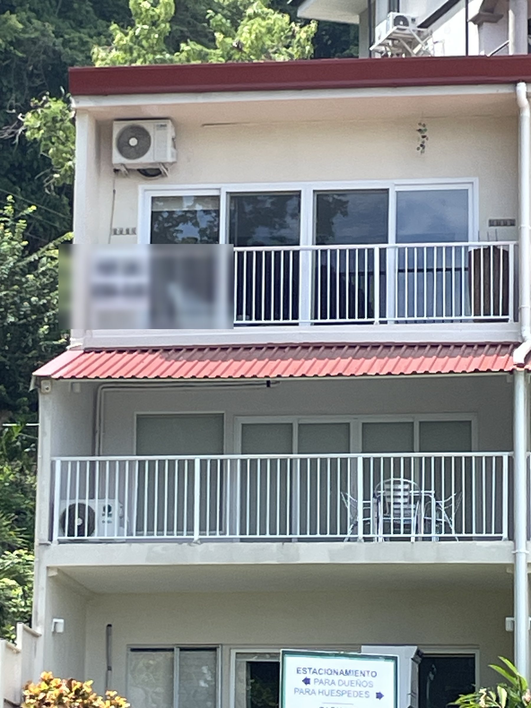 The condo unit that is for sale in the gated oceanfront community