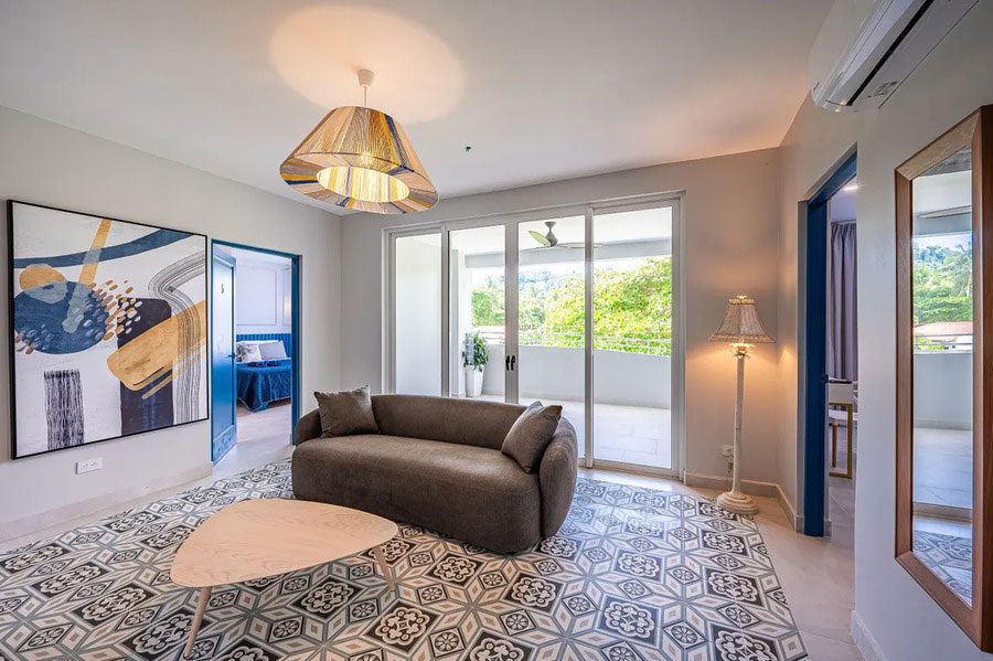 Casa VIP 12 — 10-suite beachfront villa in Jacó, luxury suite, living space or villa view