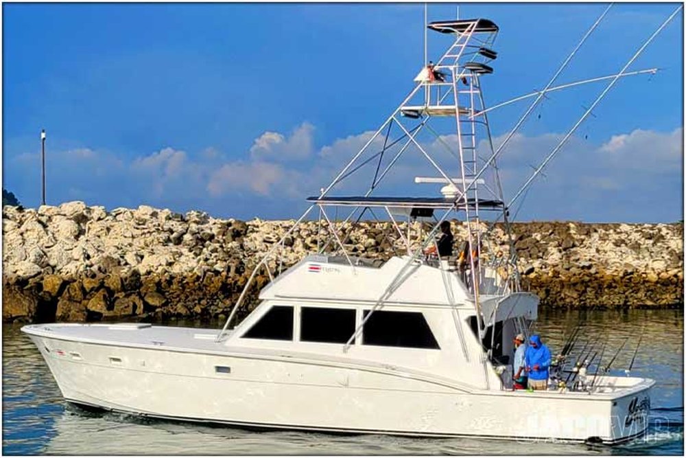 52' Hatteras Luxury sport fishing charter at Los Sueños, Costa Rica
