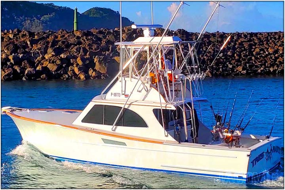 38' D&A Custom Sportfish sport fishing charter at Los Sueños, Costa Rica