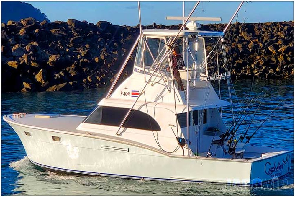 36' Hatteras CH Sportfish sport fishing charter at Los Sueños, Costa Rica
