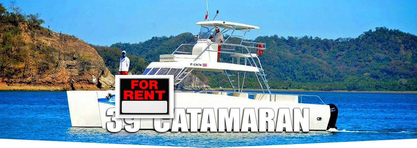 39 foot accessible catamaran charter at Los Suenos Marina