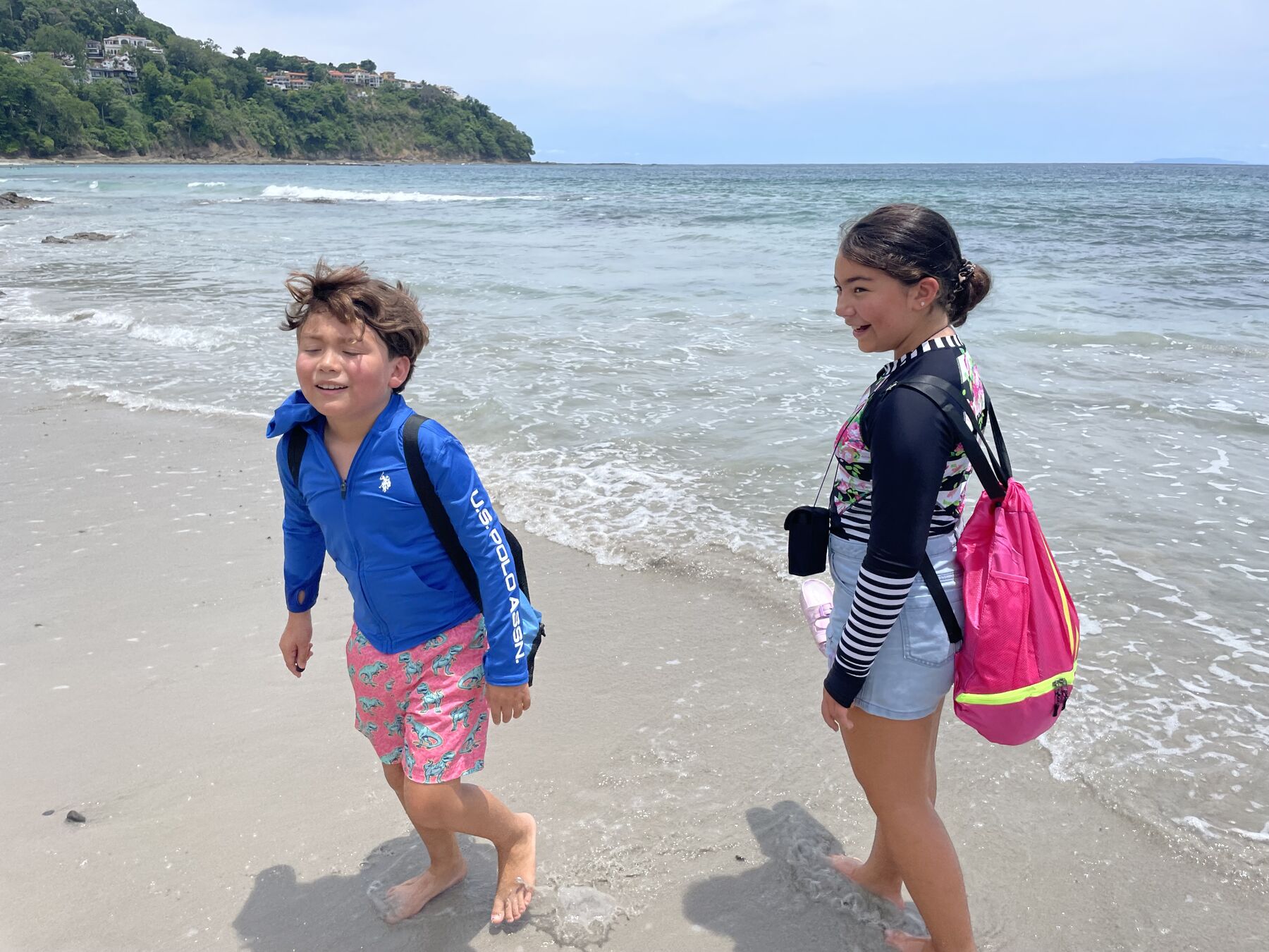 Kids geared up for snorkeling