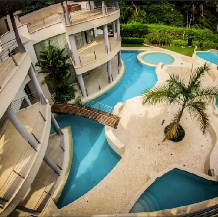 Private pool at a bachelor party villa in Jaco Beach Costa Rica